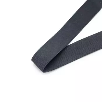 15-3848/1748 Резинка вязаная 25мм*25м т.серый