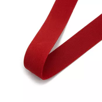 15-3848/9743 Резинка вязаная 25мм*25м красный