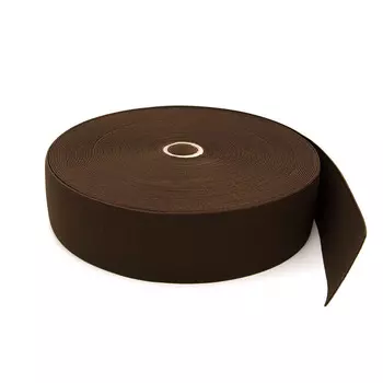 15-3849/9707 Резинка вязаная 50мм*25м т.коричневый ГР