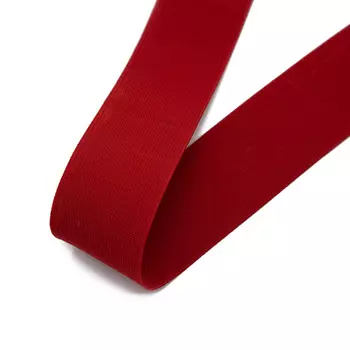 15-3850/9743 Резинка вязаная 40мм*25м красный