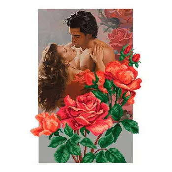 15/Б Набор для вышивания бисером 'Матренин посад' 'Розы любви', 37*49 см