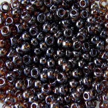 (16140) Бисер прозрачный блестящий 10/0, круг.отв., 50г, Preciosa