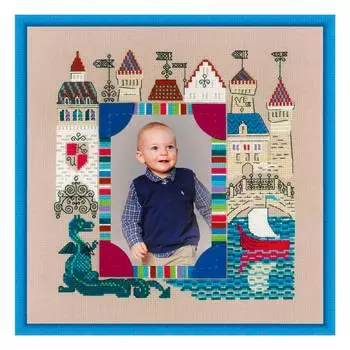 1617 Набор для вышивания Риолис 'Панно для фотографии 'Рыцарский замок' 30*30 см