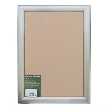 1621 Рама со стеклом 21*30см (04 серебро)