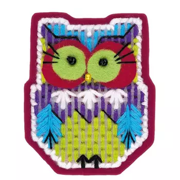 1623АС Набор для вышивания Риолис Магнит 'Совушка' 5*6см
