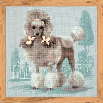 1635 Набор для вышивания Риолис 'Малый пудель' 25*25см