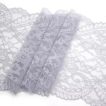 164 Кружево эластичное 24см*10м, серый
