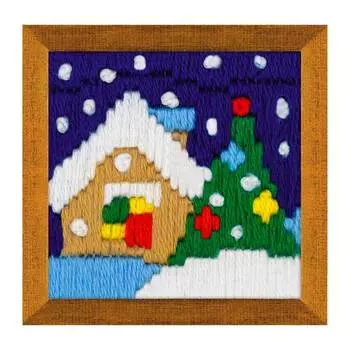 1653 Набор для вышивания Риолис 'Новогодний вечер'6*6см
