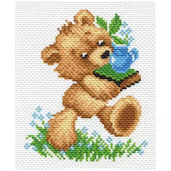 1655 Канва с рисунком Матренин посад 'Вот сколько' 16*20см