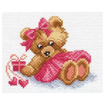 1660 Канва с рисунком Матренин посад 'Милашка'16*20 см (10*12 см)