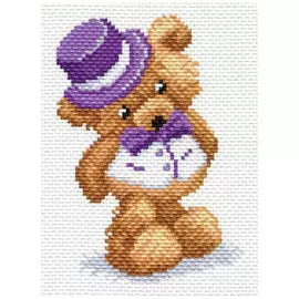 1663 Канва с рисунком Матренин посад 'Пижон' 16*20см