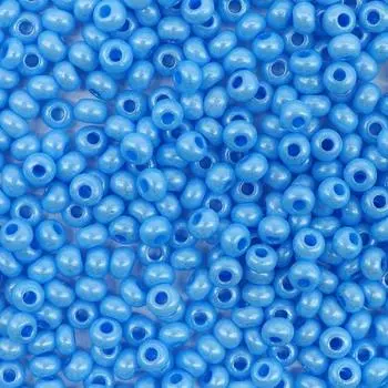 (16936) Бисер жемчужный 10/0, круг.отв., 50г, Preciosa