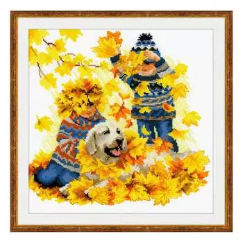 1694 Набор для вышивания Риолис 'Осенние каникулы'30*30см