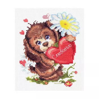 16-12 Набор для вышивания 12*16см (С любовью) 'Чудесная игла'