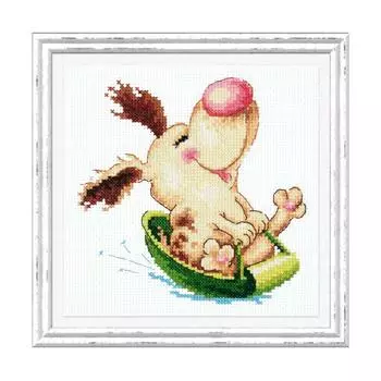 16-20 Набор для вышивания Чудесная игла 'Щенячий восторг'14*13 см
