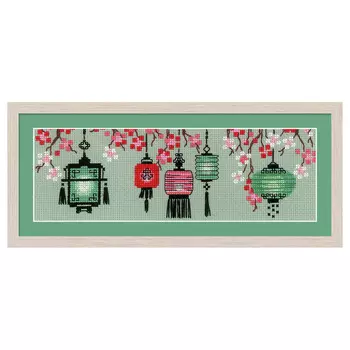 1707 Набор для вышивания Риолис 'Китайские фонарики' 21*27 см