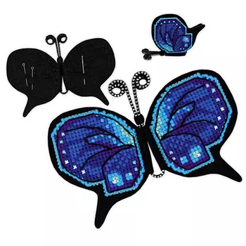 1721АС Набор для вышивания Риолис ' Магнит-игольница 'Бабочка' 14*11 см