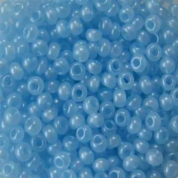 (17236) Бисер алебастр с цветным покрытием 10/0, круг.отв., 50г, Preciosa