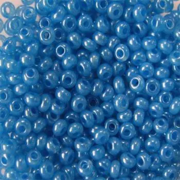 (17336) Бисер алебастр с цветным покрытием 10/0, круг.отв., 50г, Preciosa