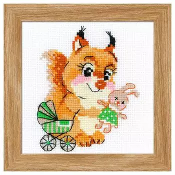 1741 Набор для вышивания Риолис 'Дочки-матери' 15*15см