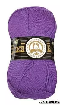 1778 Пряжа Madame Tricote Paris'Merino Gold' 100г, 400м (60%мерин. шерсть, 40%акрил) (059 яркая сирень)