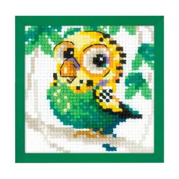 1785 Набор для вышивания Риолис 'Волнистый попугайчик'10*10см