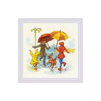 1799 Набор для вышивания Риолис 'Нет плохой погоды' 23*23см