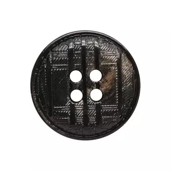 17-1 Пуговица 4 прок. 20мм (черный/серый)