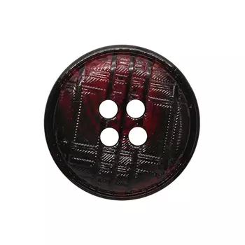 17-1 Пуговица 4 прок. 20мм (черный/красный)