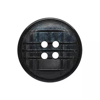 17-1 Пуговица 4 прок. 25мм (черный/синий)