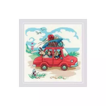 1800 Набор для вышивания Риолис 'Папа купил автомобиль' 23*23см