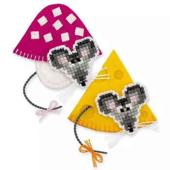 1813АС Набор для вышивания Риолис 'Магниты 'Мышки'8*7см