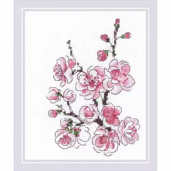 1818 Набор для вышивания Риолис 'Веточка сакуры' 13*16см