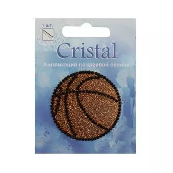 18201 Аппликация на клеевой основе,'Мяч',Cristal
