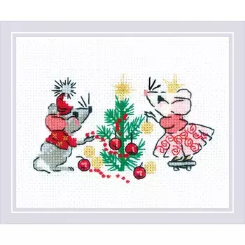 1823 Набор для вышивания Риолис 'Ожидание праздника'16*13см