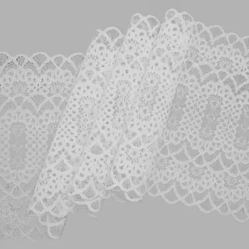 1826 Кружево эластичное 21см*10м, белый