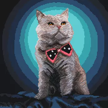 1828 Канва с рисунком Матренин посад 'Джентльмен' 34*34см (41*41см)