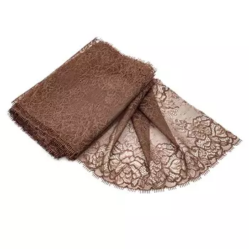 182 Эластичное кружево 25 см*10 м (капучино)