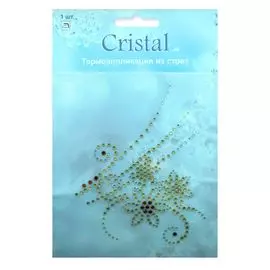 18404 Термоаппликация из страз,Cristal