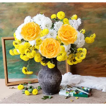 1853/Н Набор для вышивания Матренин Посад 'Солнечный букет' 41*41см