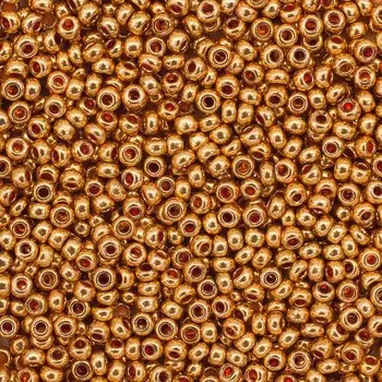 (18583) 331-19001-10/0 Бисер, цвет латунь 10/0, круг.отв., 20гр Preciosa