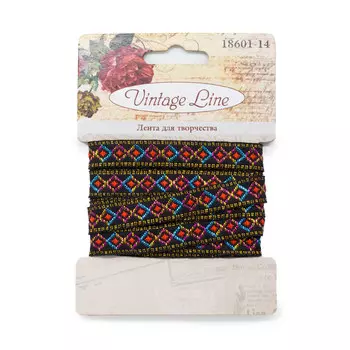 18601-14 Лента декоративная для творчества, 10 мм x 2 м, Vintage Line
