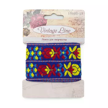 18601-15 Лента декоративная для творчества, 25 мм x 1 м, Vintage Line