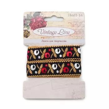 18601-16 Лента декоративная для творчества,20 мм x 1 м, Vintage Line