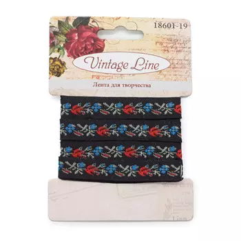 18601-19 Лента декоративная для творчества, 12 мм x 1 м, Vintage Line