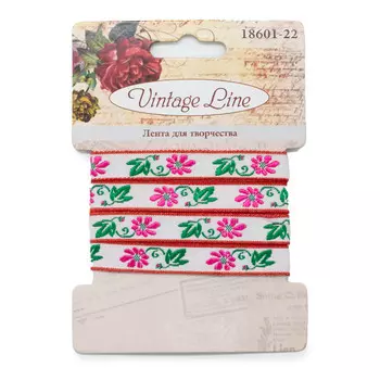 18601-22 Лента декоративная для творчества, 10 мм x 1 м, Vintage Line