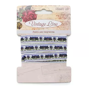 18601-23 Лента декоративная для творчества, 10 мм x 1 м, Vintage Line