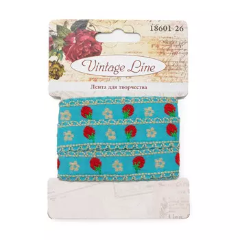 18601-26 Лента декоративная для творчества,15 мм x 1 м, Vintage Line