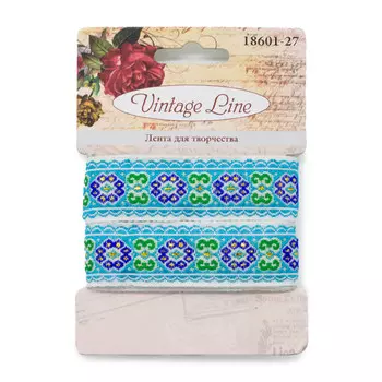 18601-27 Лента декоративная для творчества, 22 мм x 1,5 м, Vintage Line