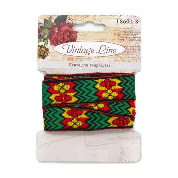 18601-3 Лента декоративная для творчества, 20мм x 1м, Vintage Line